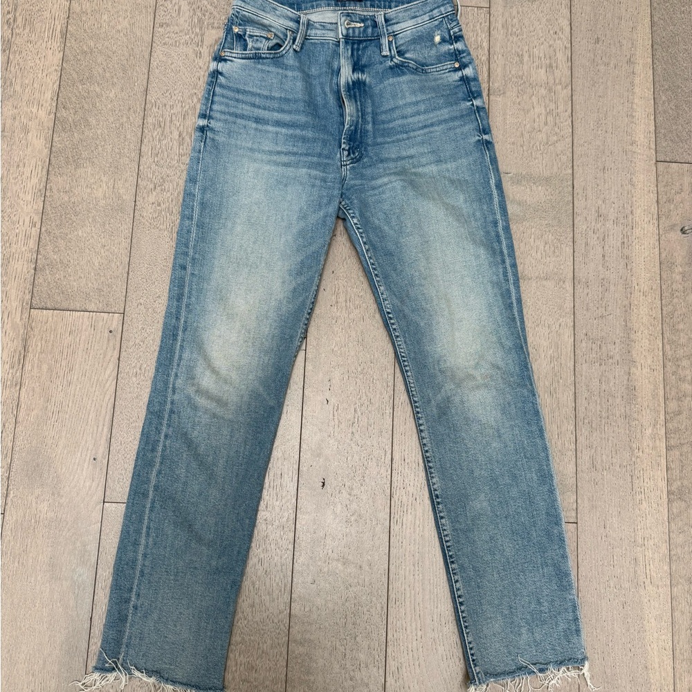 MOTHER High Waisted Blue Denim Jeans